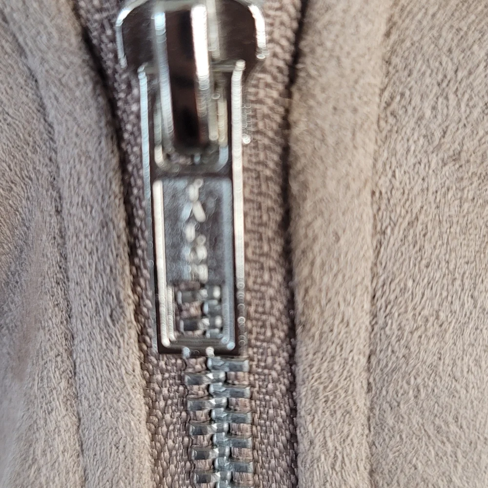 Market And Spruce Faux Suede Motorcycle Jacket Camel Size Small - Picture 8 of 11